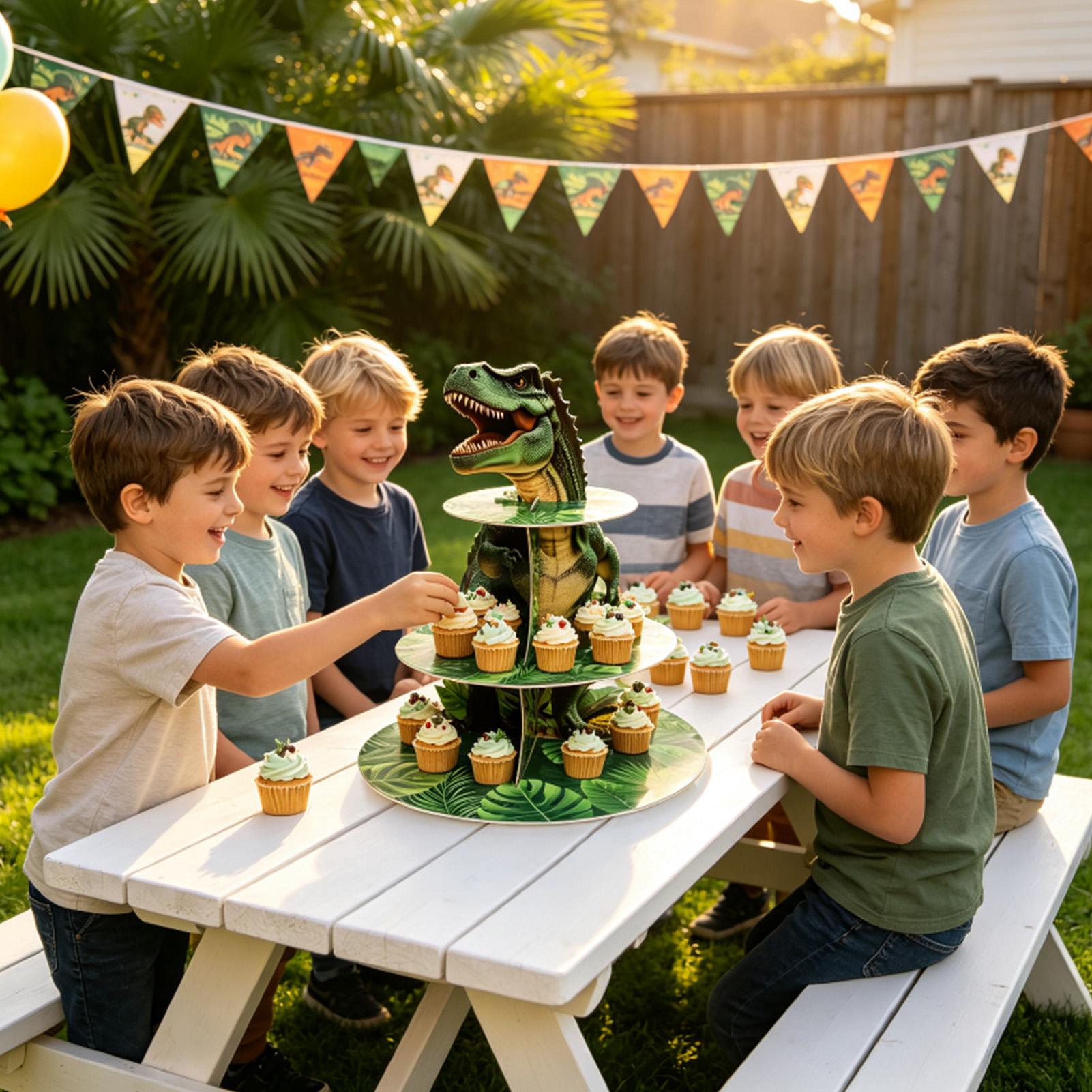 Cupcake Stand 3 Tiers Dinosaur - đánh giá và giá Home Bar Stand