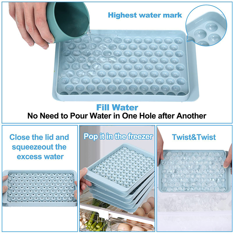 Mini Ice Cube Tray 104 Holes R - đánh giá và giá Ice Mold Sphere