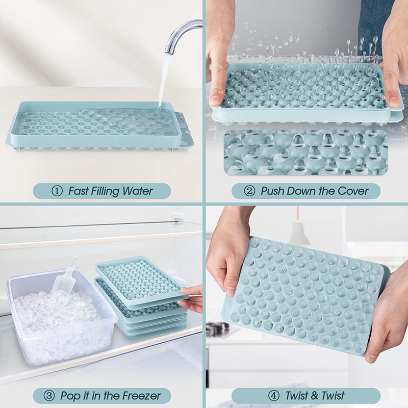 Mini Ice Cube Tray 104 Holes R - đánh giá và giá Ice Mold Sphere