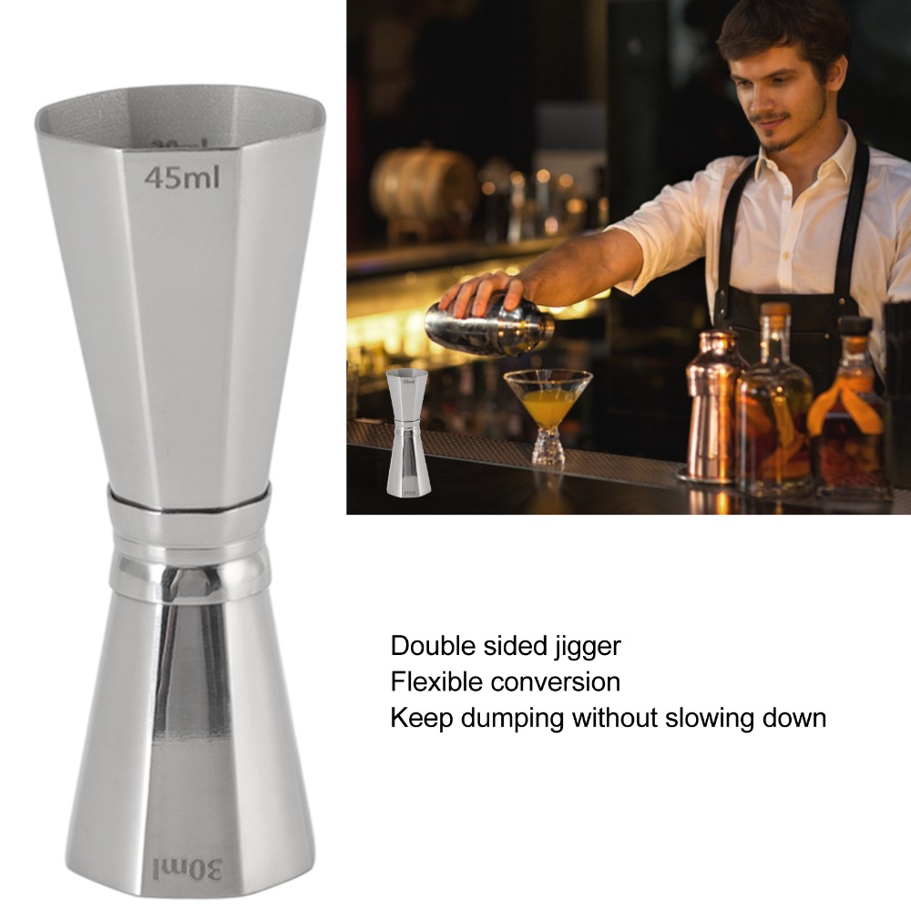 304 Stainless Steel Double Coc - đánh giá và giá Jigger Double Sided