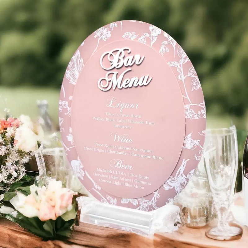 3D OVAL Toile Floral Chinoiser - đánh giá và giá Cocktail Recipe Book