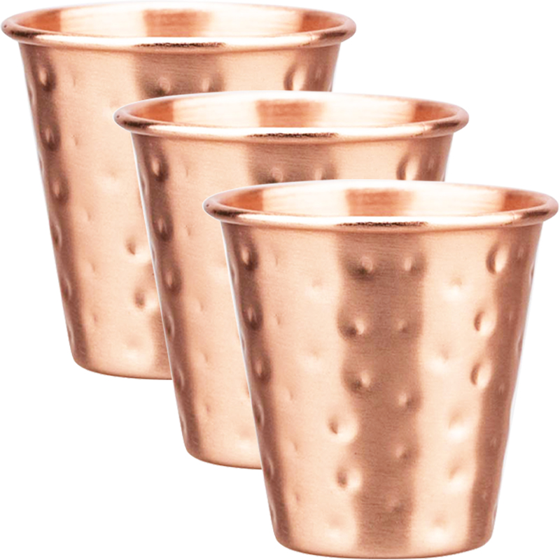 3Pcs New 60ml 100% Copper Cups - đánh giá và giá Mule Copper Mug