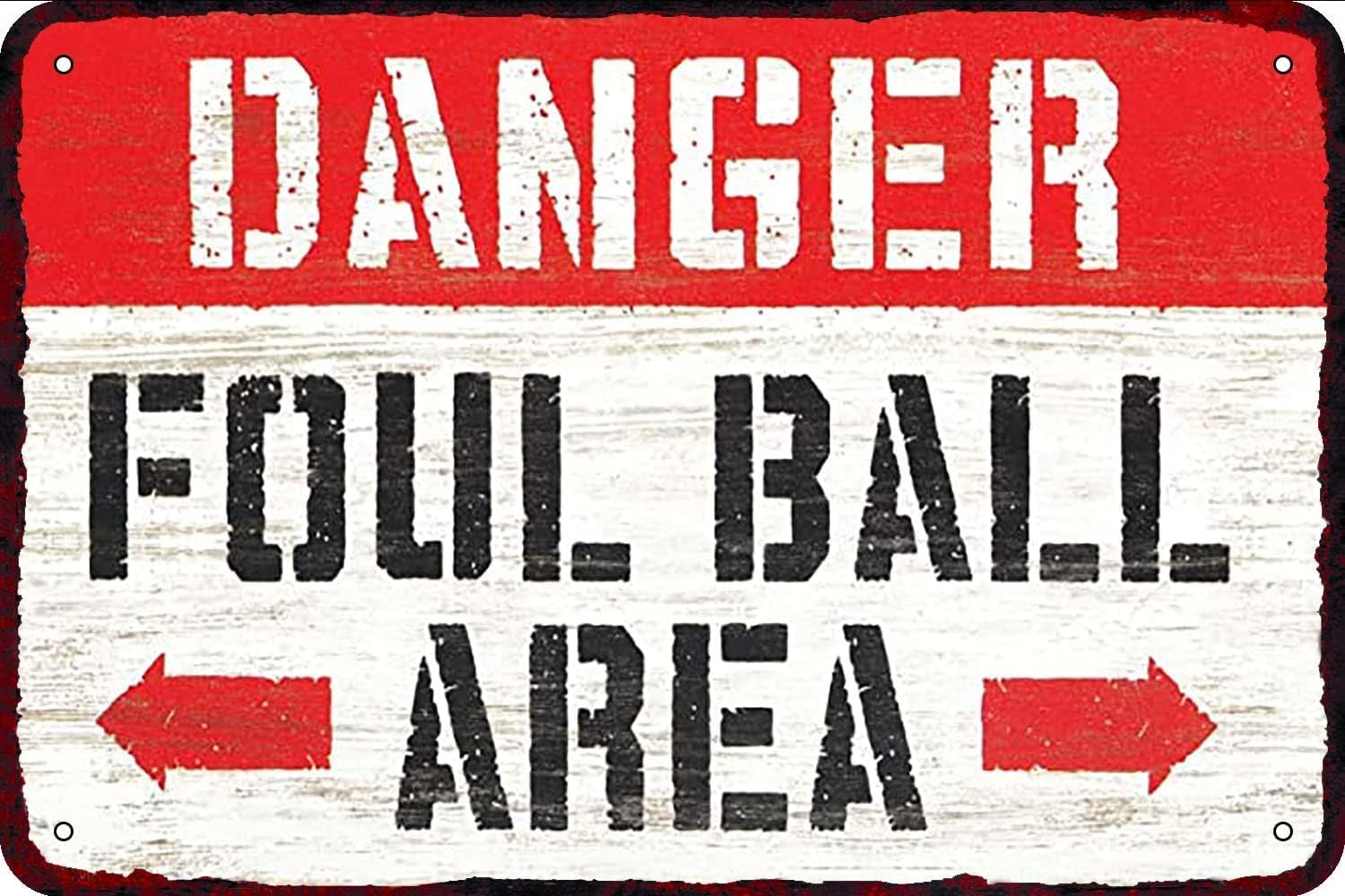Danger Foul Ball Area Vintage  - đánh giá và giá Home Bar Word