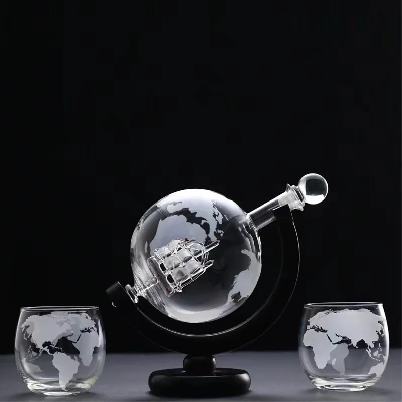Whiskey Glass Set Crystal Glob - đánh giá và giá Decanter Globe Set