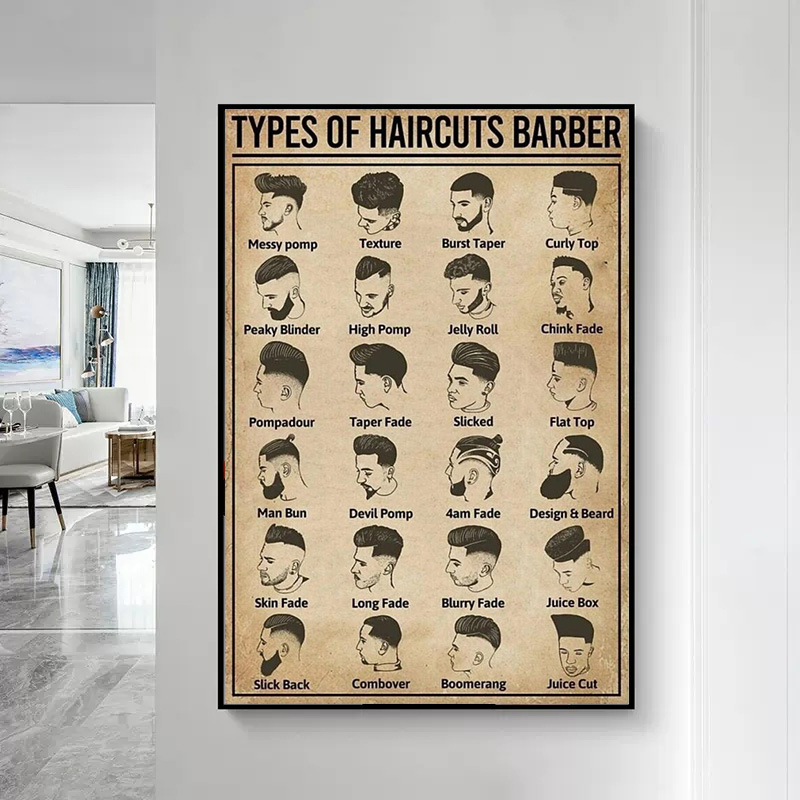 Retro Types Of Haircuts Barber - đánh giá và giá Home Barber
