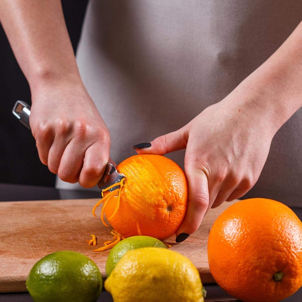 4-Piece Stainless Steel Lemon  - đánh giá và giá Peeler Channel Knife