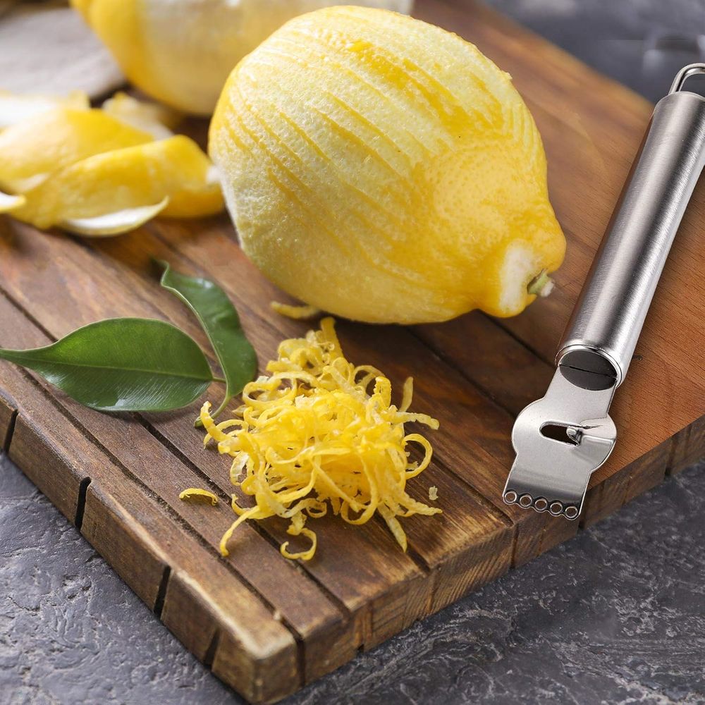 4-Piece Stainless Steel Lemon  - đánh giá và giá Peeler Channel Knife
