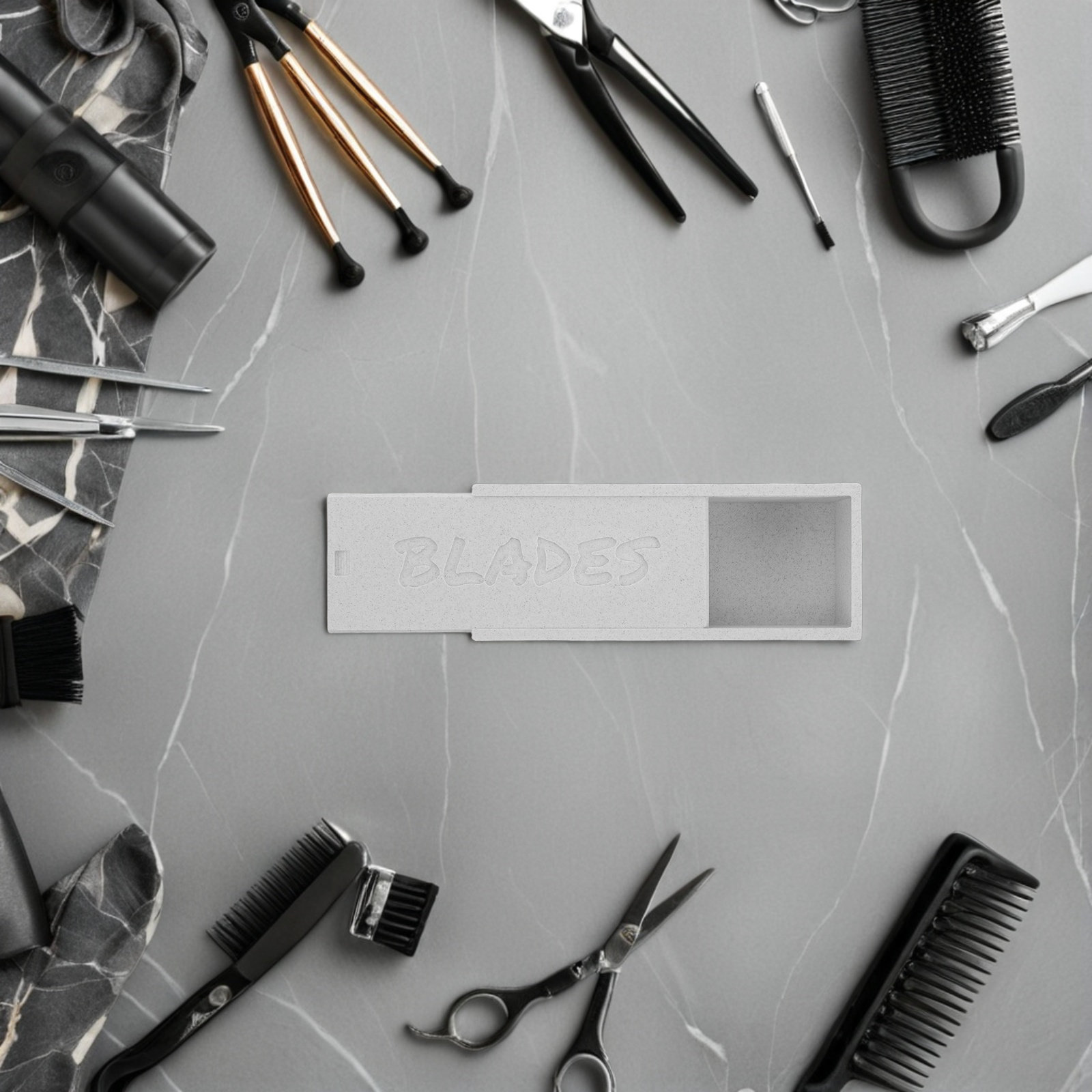 White Double Compartment Blade - đánh giá và giá Home Barber
