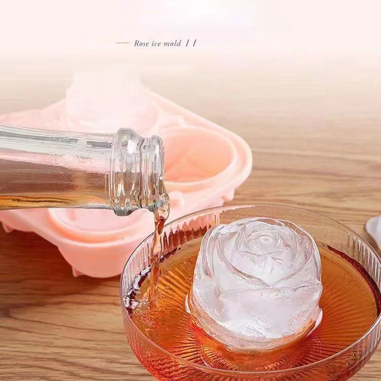 3D Rose Ice Molds 4 Holes Ice  - đánh giá và giá Ice Mold Sphere