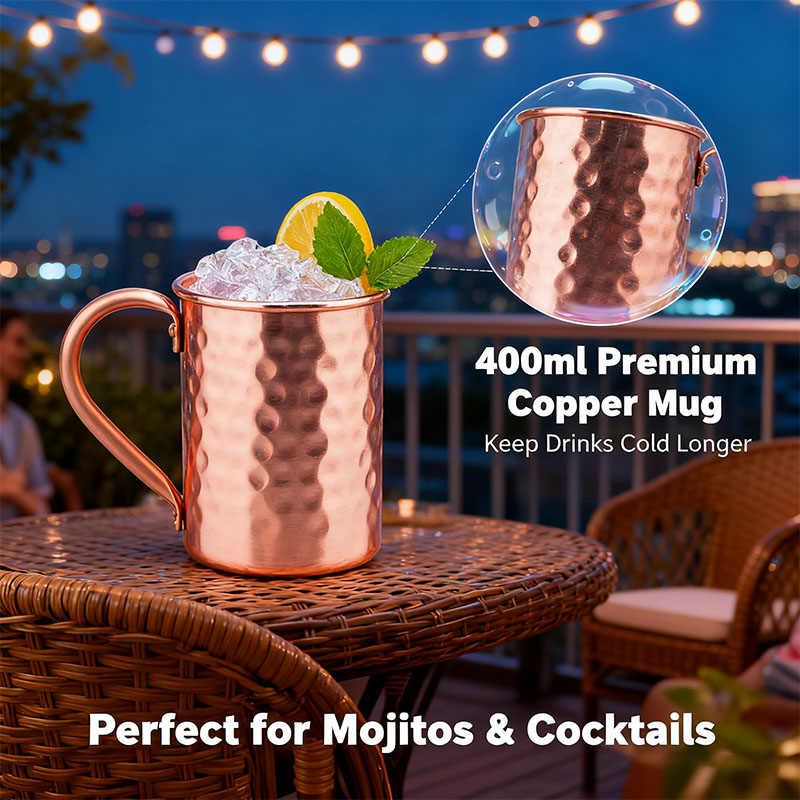 New 100% Copper Cups Pure Soli - đánh giá và giá Mule Copper Mug