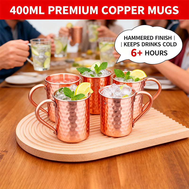 New 100% Copper Cups Pure Soli - đánh giá và giá Mule Copper Mug