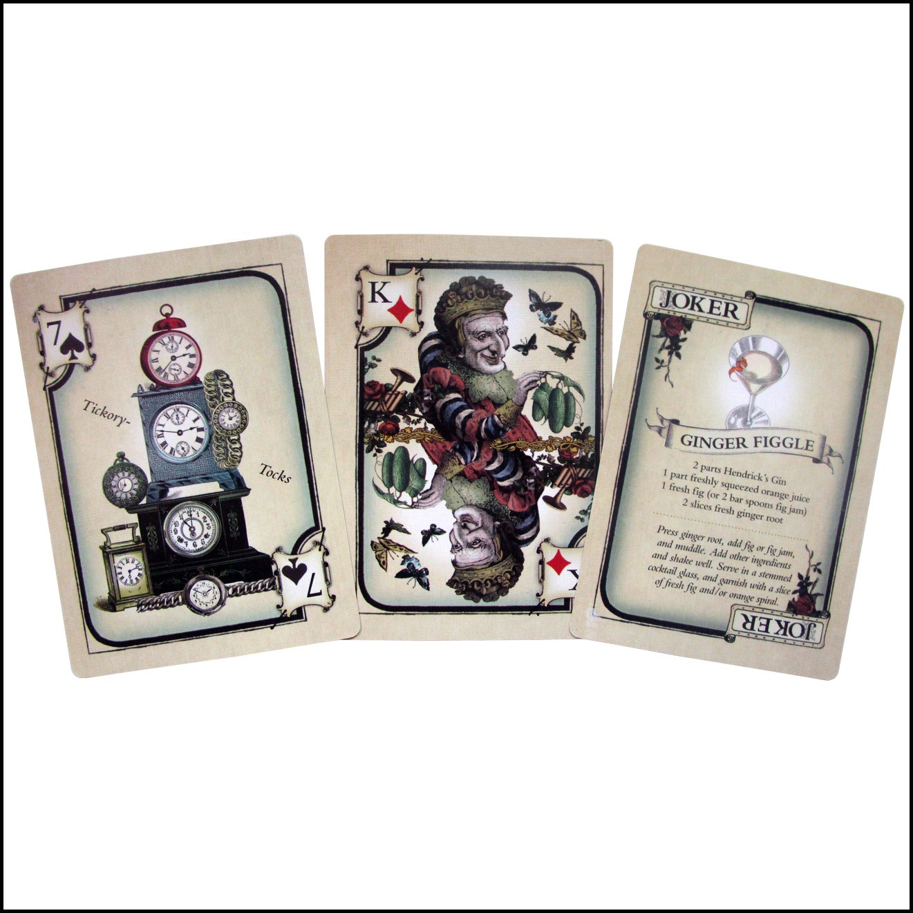 Hendrick's Gin Playing Cards D - đánh giá và giá Cocktail Recipe Book