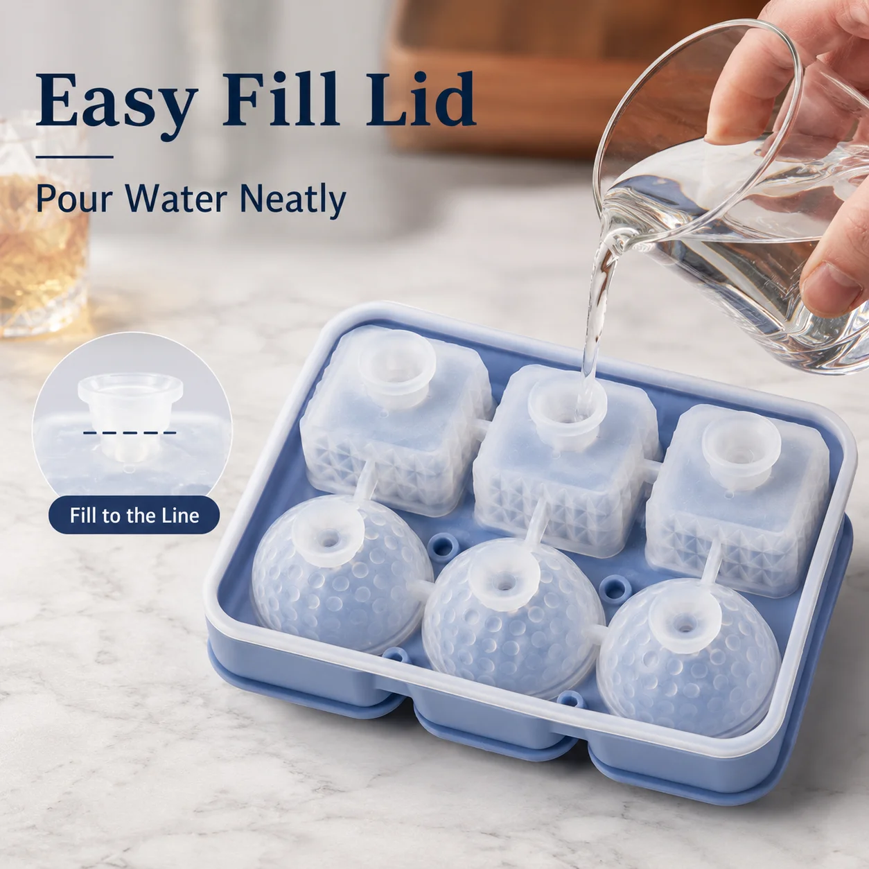 Silicone Whiskey Ice Cube Tray - đánh giá và giá Ice Mold Sphere