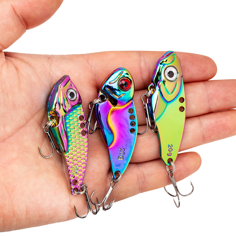 3PCS Metal Colorful VIB Lure 5 - đánh giá và giá Jigger Double Sided