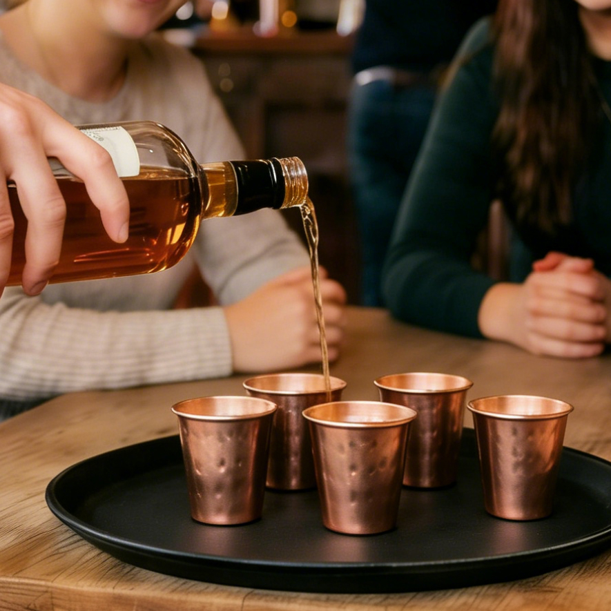 6cs 8Pcs New 100% Copper Cups  - đánh giá và giá Mule Copper Mug