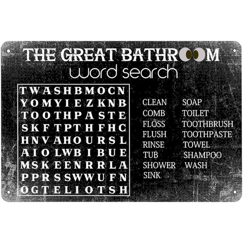 Funny Bathroom Word Search Met - đánh giá và giá Home Bar Word