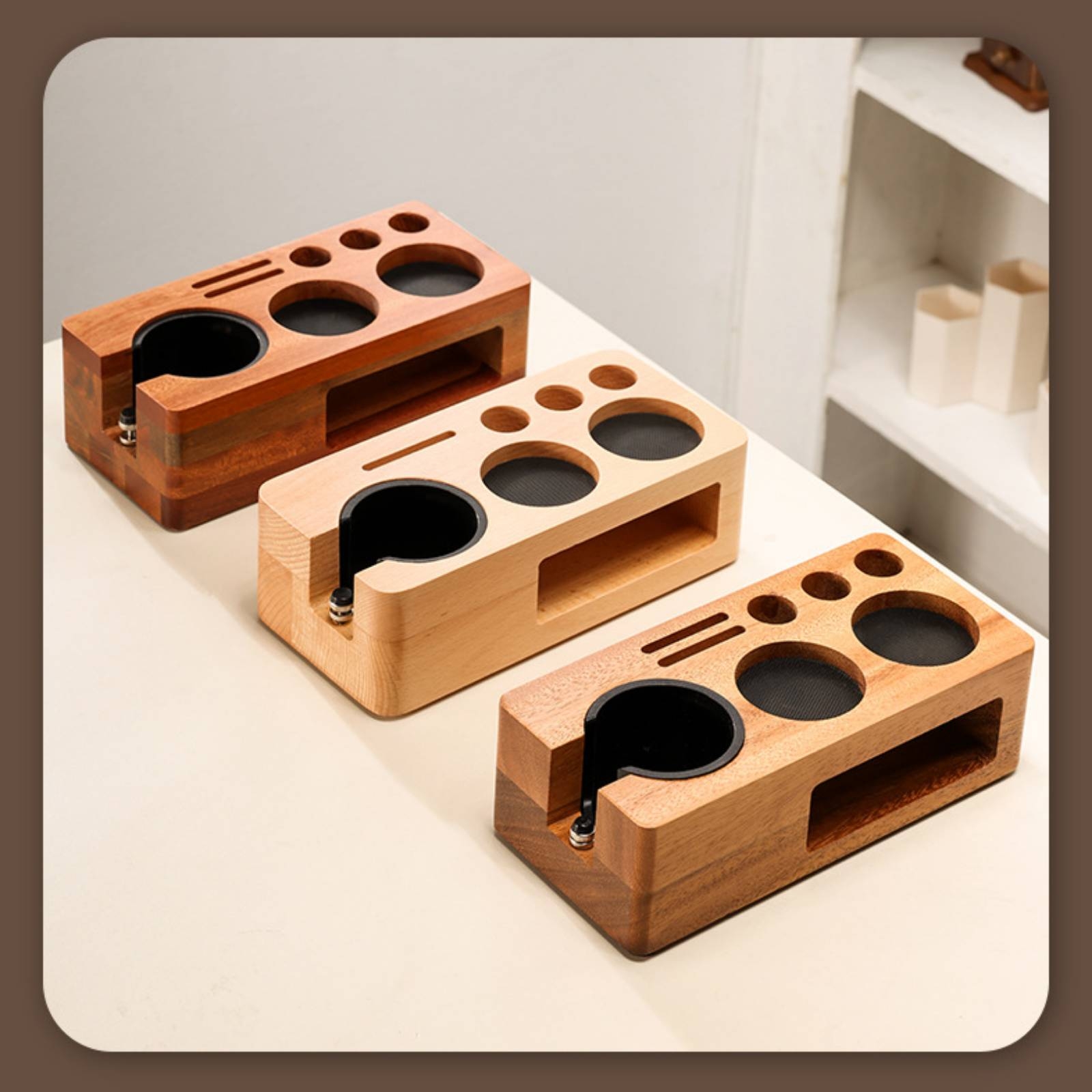 Espresso Tamping Station Stabl - đánh giá và giá Home Barista
