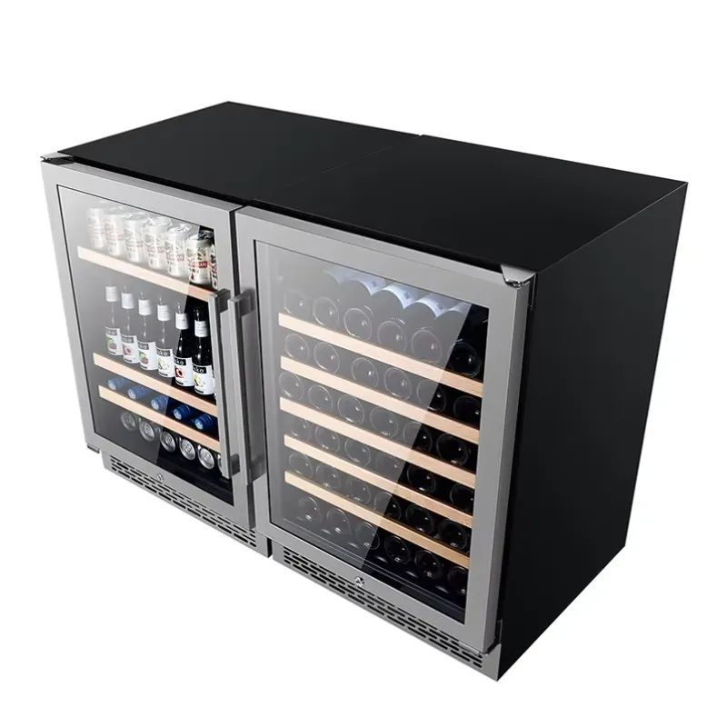 SICAO Stainless Steel Dual Zon - đánh giá và giá Home Bar And Fridge