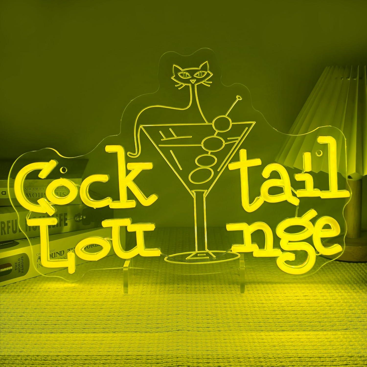 Cocktail Lounge Neon Sign Dimm - đánh giá và giá Home Bar Cafe